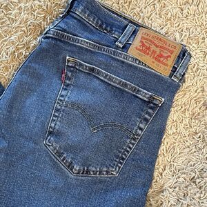 Levi Strauss 505 Men's 40 30 Cotton Medium Wash Blue Denim Straight Leg‎ Jeans